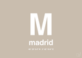 plakat: byplakat madrid med koordinater - creamy mushroom-Byer-A1two3