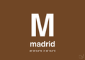 plakat: byplakat madrid med koordinater - dark brown-Byer-A1two3