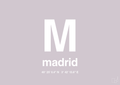 plakat: byplakat madrid med koordinater - dusty lilac-Byer-A1two3