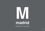 plakat: byplakat madrid med koordinater - graphic charcoal-Byer-A1two3