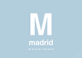 plakat: byplakat madrid med koordinater - heavenly blue-Byer-A1two3