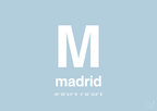 plakat: byplakat madrid med koordinater - heavenly blue-Byer-A1two3