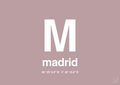 plakat: byplakat madrid med koordinater - light rose-Byer-A1two3
