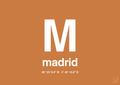 plakat: byplakat madrid med koordinater - rumba orange-Byer-A1two3