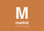 plakat: byplakat madrid med koordinater - rumba orange-Byer-A1two3