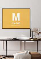 plakat: byplakat madrid med koordinater - secret meadow-Byer-A1two3