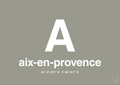 plakat: byplakat aix-en-provence med koordinater - battleship gray-Byer-A1two3
