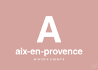 plakat: byplakat aix-en-provence med koordinater - bubble shell-Byer-A1two3