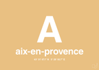 plakat: byplakat aix-en-provence med koordinater - charismatic-Byer-A1two3