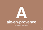plakat: byplakat aix-en-provence med koordinater - cider spice-Byer-A1two3