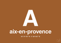 plakat: byplakat aix-en-provence med koordinater - cognac-Byer-A1two3