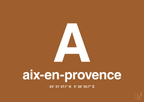 plakat: byplakat aix-en-provence med koordinater - cognac-Byer-A1two3