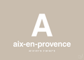 plakat: byplakat aix-en-provence med koordinater - creamy mushroom-Byer-A1two3