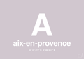plakat: byplakat aix-en-provence med koordinater - dusty lilac-Byer-A1two3