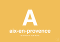 plakat: byplakat aix-en-provence med koordinater - honeycomb-Byer-A1two3