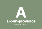 plakat: byplakat aix-en-provence med koordinater - jade-Byer-A1two3