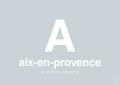 plakat: byplakat aix-en-provence med koordinater - light drizzle-Byer-A1two3