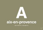 plakat: byplakat aix-en-provence med koordinater - misty forrest-Byer-A1two3