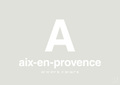 plakat: byplakat aix-en-provence med koordinater - painters white-Byer-A1two3