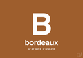 plakat: byplakat bordeaux med koordinater - cognac-Byer-A1two3
