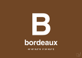 plakat: byplakat bordeaux med koordinater - dark brown-Byer-A1two3