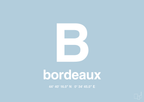 plakat: byplakat bordeaux med koordinater - heavenly blue-Byer-A1two3