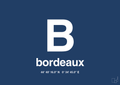 plakat: byplakat bordeaux med koordinater - lapis blue-Byer-A1two3