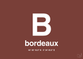 plakat: byplakat bordeaux med koordinater - red pepper-Byer-A1two3