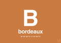 plakat: byplakat bordeaux med koordinater - rumba orange-Byer-A1two3