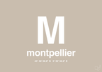 plakat: byplakat montpellier med koordinater - creamy mushroom-Byer-A1two3