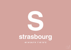 plakat: byplakat strasbourg med koordinater - bubble shell-Byer-A1two3