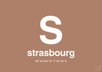 plakat: byplakat strasbourg med koordinater - cider spice-Byer-A1two3