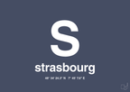Byplakat strasbourg med koordinater - petrol-Byer-A1two3