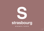 plakat: byplakat strasbourg med koordinater - plum-Byer-A1two3