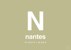 plakat: byplakat nantes med koordinater - back to nature-Byer-A1two3