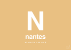 plakat: byplakat nantes med koordinater - charismatic-Byer-A1two3