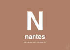 plakat: byplakat nantes med koordinater - cider spice-Byer-A1two3