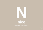 plakat: byplakat nice med koordinater - creamy mushroom-Byer-A1two3