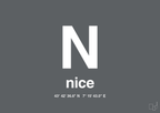 plakat: byplakat nice med koordinater - graphic charcoal-Byer-A1two3