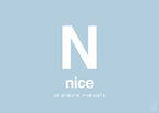 plakat: byplakat nice med koordinater - heavenly blue-Byer-A1two3