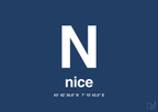 plakat: byplakat nice med koordinater - lapis blue-Byer-A1two3