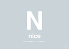 plakat: byplakat nice med koordinater - light drizzle-Byer-A1two3