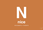 plakat: byplakat nice med koordinater - rumba orange-Byer-A1two3