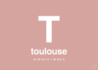 plakat: byplakat toulouse med koordinater - bubble shell-Byer-A1two3