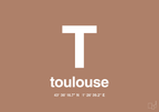 plakat: byplakat toulouse med koordinater - cider spice-Byer-A1two3