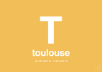 plakat: byplakat toulouse med koordinater - honeycomb-Byer-A1two3