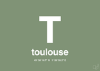 plakat: byplakat toulouse med koordinater - jade-Byer-A1two3
