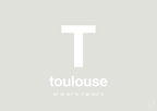 plakat: byplakat toulouse med koordinater - painters white-Byer-A1two3
