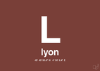 plakat: byplakat lyon med koordinater - red pepper-Byer-A1two3