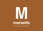 plakat: byplakat marseille med koordinater - cognac-Byer-A1two3